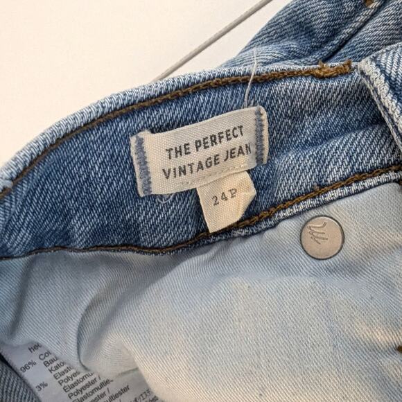 Madewell The Perfect Vintage Jean Size 24P Coffey Wash (Light Wash) - Picture 7 of 9